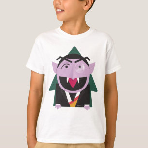 セサミストリート  フォン数イラストレーション Tシャツ