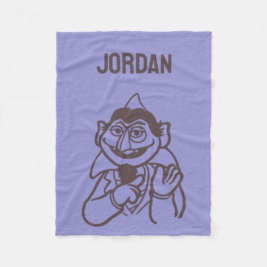 セサミストリート |フォン数 |名前の追加 フリースブランケット (正面)