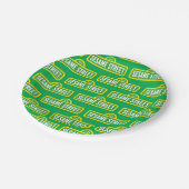 セサミストリート |フルカラーロゴ ペーパープレート (アングル)