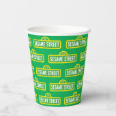 セサミストリート |フルカラーロゴ 紙コップ (裏面)