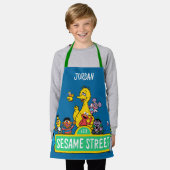 セサミストリート |フルカラー（Pals付） エプロン (着用した状態)
