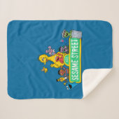セサミストリート |フルカラー（Pals付） シェルパブランケット (正面(横))