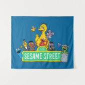 セサミストリート |フルカラー(Pals付) タペストリー (正面(横))