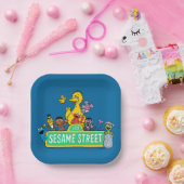 セサミストリート |フルカラー（Pals付） ペーパープレート (パーティー)