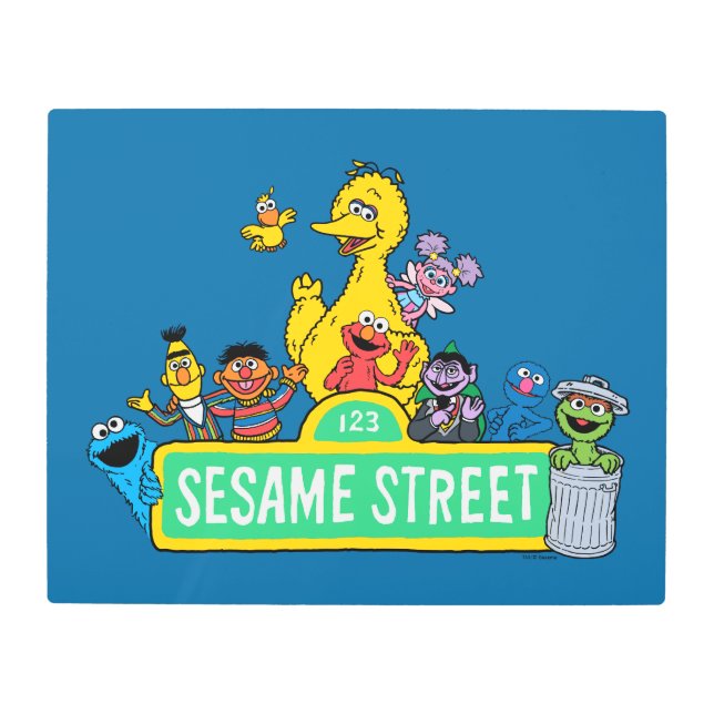 セサミストリート |フルカラー（Pals付） メタルプリント (正面)