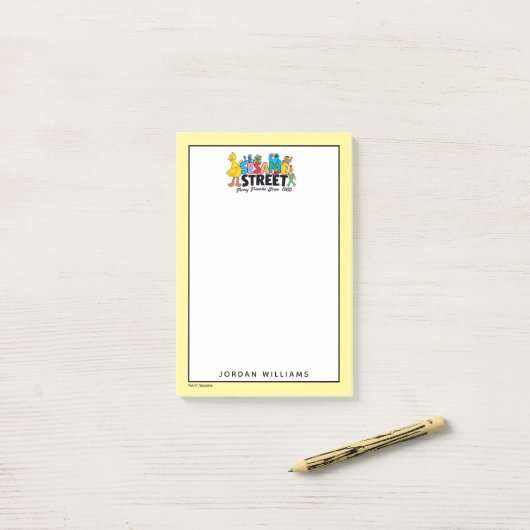 セサミストリート | フレンドリーな仲間たち | あなたの名前を追加 ポストイット (デスク上)