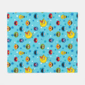 セサミストリート |フレン最高のドの星型 フリースブランケット (正面(横))