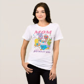 セサミストリート |ベビー初の誕生日- Mom トライブレンドＴシャツ (正面全面)