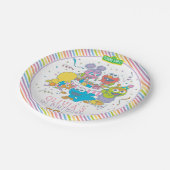 セサミストリート |ベビー初誕生日 ペーパープレート (アングル)