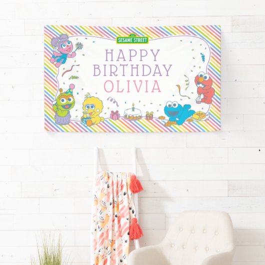 セサミストリート |ベビー初誕生日 横断幕 (インサイチュ)
