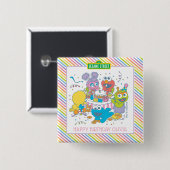 セサミストリート |ベビー最初の誕生日 缶バッジ (正面&裏面)