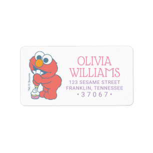 セサミストリート  ベビー誕生日 – エルモ ラベル