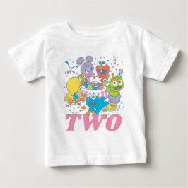 セサミストリート |ベビー2歳の誕生日 ベビーTシャツ