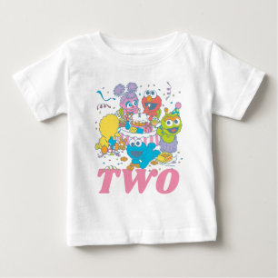 セサミストリート  ベビー2歳の誕生日 ベビーTシャツ