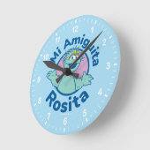 セサミストリート |ミアミグイタロシタ ラウンド壁時計 (傾斜)