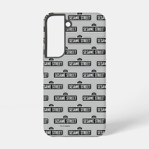 セサミストリート|モノクロロゴ SAMSUNG GALAXY S22ケース