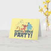 セサミストリート |モンスターダンスパーティー カード (黄色い花)