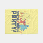 セサミストリート |モンスターダンスパーティー フリースブランケット (正面(横))