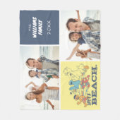 セサミストリート |ライフAビーチ |カスタマイズ フリースブランケット (正面)