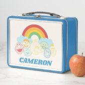 セサミストリート |レインボーグラフィック |名前の追加 メタルランチボックス (インサイチュ)