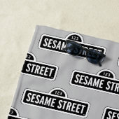 セサミストリート |ロゴ(&W) ビーチタオル (インサイチュ)