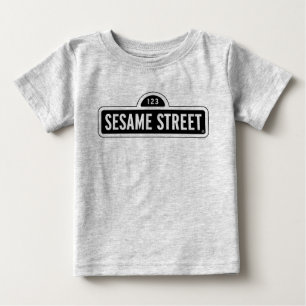 セサミストリート ロゴ(&W) ベビーTシャツ