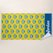 セサミストリート |ロシタスマイル ビーチタオル (正面)