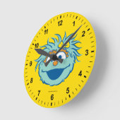 セサミストリート |ロシタスマイル ラウンド壁時計 (傾斜)