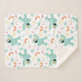 セサミストリート |ロシタ音楽の落書きパターン シェルパブランケット (正面(横))