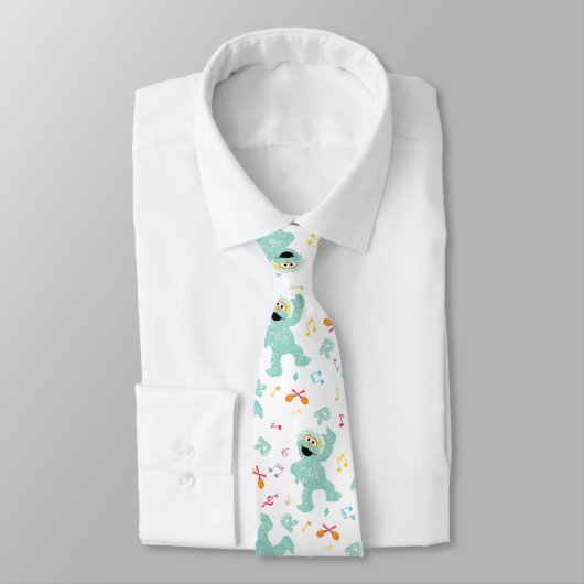 セサミストリート |ロシタ音楽の落書きパターン ネクタイ (タイ)