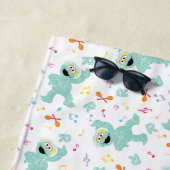 セサミストリート |ロシタ音楽の落書きパターン ビーチタオル (インサイチュ)