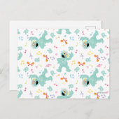 セサミストリート |ロシタ音楽の落書きパターン ポストカード (正面/裏面)