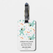 セサミストリート |ロシタ音楽の落書きパターン ラゲッジタグ (裏面縦)