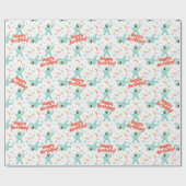 セサミストリート |ロシタ音楽の落書きパターン ラッピングペーパー (フラット)