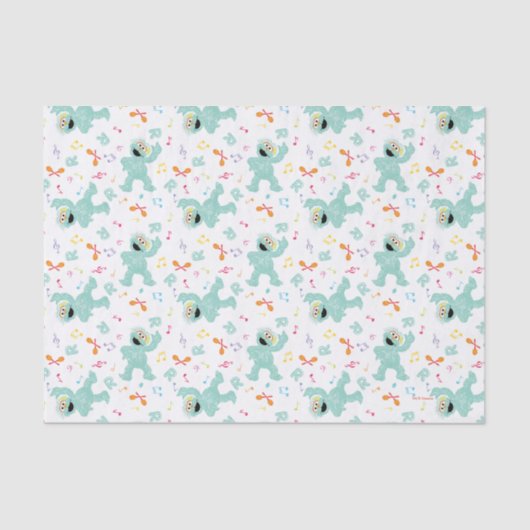 セサミストリート |ロシタ音楽の落書きパターン 薄葉紙 (正面)