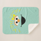 セサミストリート |ロシタ顔アート シェルパブランケット (正面(横))