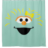 セサミストリート |ロシタ顔アート シャワーカーテン (正面)