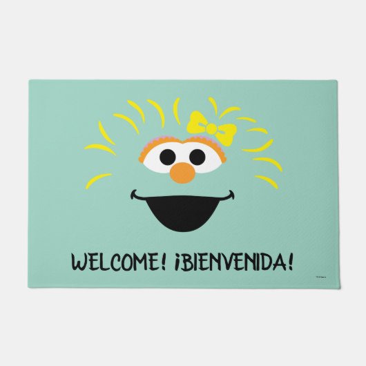 セサミストリート |ロシタ顔アート ドアマット (正面)