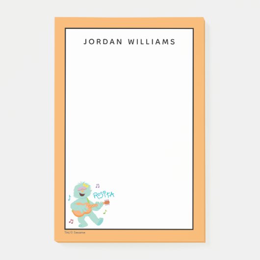 セサミストリート |ロシタ・遊ギター ポストイット (正面)