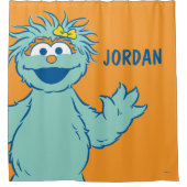 セサミストリート |ロシパーソナライズされたタ シャワーカーテン (正面)