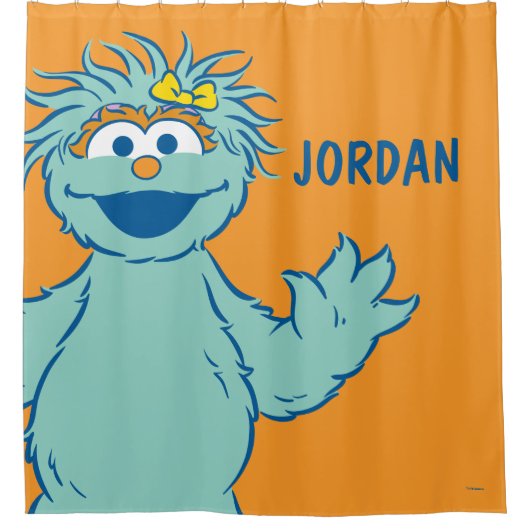 セサミストリート |ロシパーソナライズされたタ シャワーカーテン (正面)