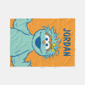 セサミストリート |ロシパーソナライズされたタ フリースブランケット (正面(横))