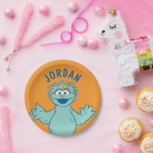 セサミストリート |ロシパーソナライズされたタ ペーパープレート (パーティー)