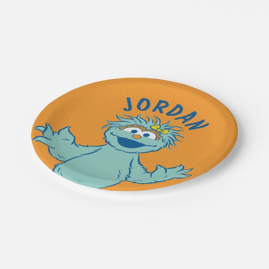 セサミストリート |ロシパーソナライズされたタ ペーパープレート (アングル)