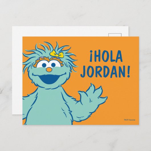 セサミストリート |ロシパーソナライズされたタ ポストカード (正面/裏面)