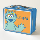 セサミストリート |ロシパーソナライズされたタ メタルランチボックス (正面)