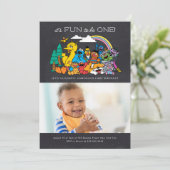 セサミストリート | ワンファン・ツー・ビー・ワン - 黒板 招待状 (スタンド正面)