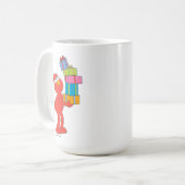 セサミストリート |ヴィンテージエルモとプレゼント コーヒーマグカップ (正面左)