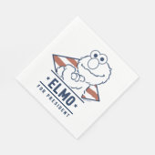 セサミストリート |ヴィンテージエルモ社長 スタンダードランチョンナプキン (角)