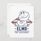 セサミストリート |ヴィンテージエルモ社長 ポストカード (正面/裏面)